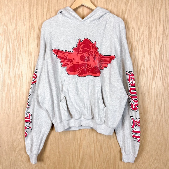 Boys Lie Tops - Boys Lie Thermal Angel Hoodie